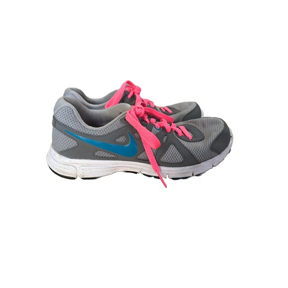 Nike Women's Revolution 2 Pink Blue Gray Size 8 Running Shoes - Picture 8 of 8